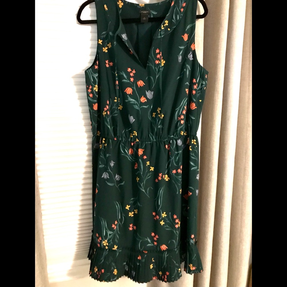 Ann Taylor XL Green Dress